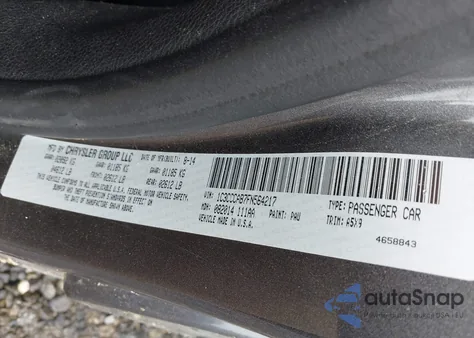 2015 Chrysler 200 Limited z USA, uszkodzony, nr VIN 1C3CCCAB7FN564217